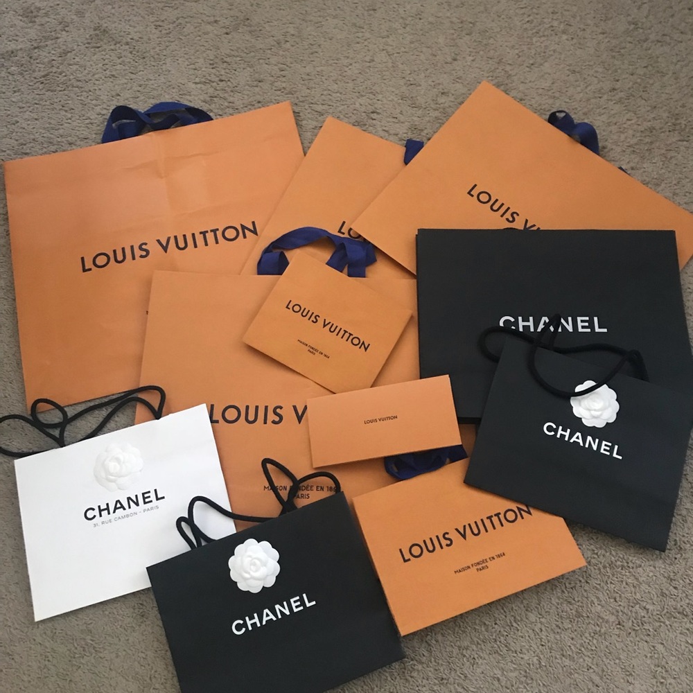 Authentic Chanel or Louis Vuitton gift bag